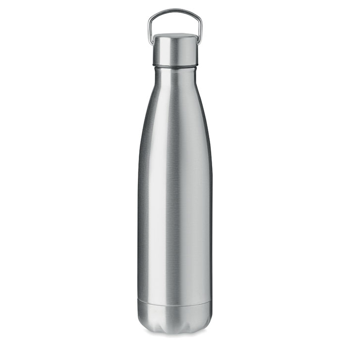 Bouteille publicitaire double paroi avec poignée 500ml ARCTIC silver mate